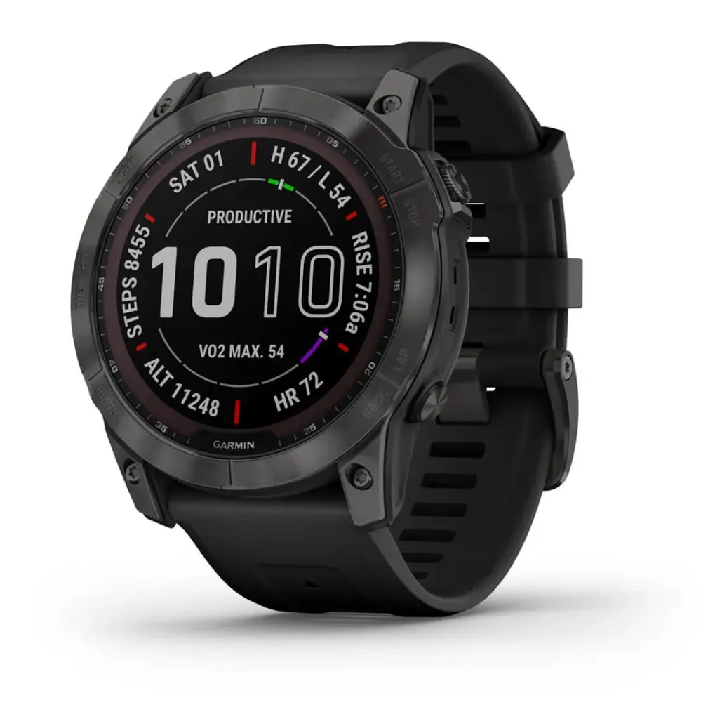 Garmin Fenix® 7X  Sapphire Solar Edition  (Carbon Grey) DLC Titanium