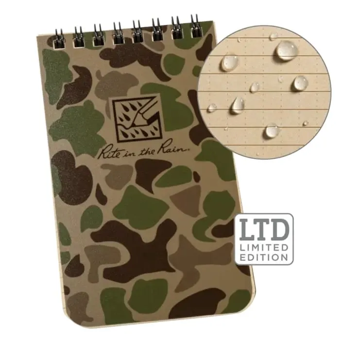 3x5" Notebook (Duck Camo) Rite In The Rain