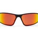 Wraptor Polarized Sunglasses Black Anodized w/ Black Logo (Sunburst Mirror Polarized)