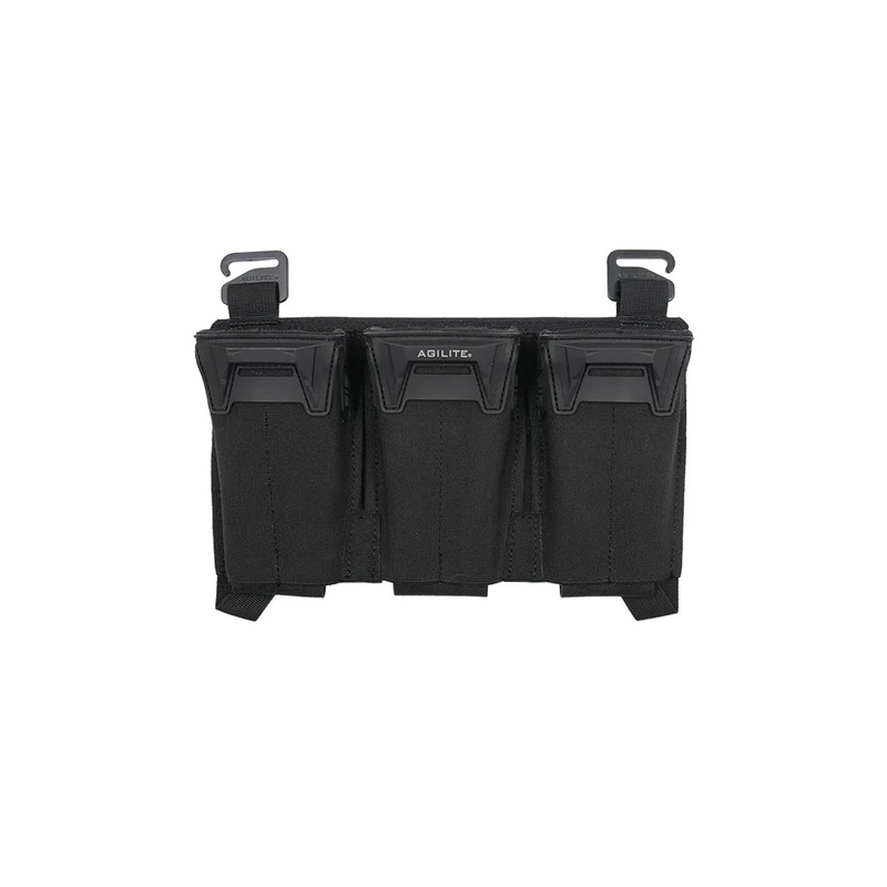[8038.1BLK1SZ] Pincer Placard Multi-Caliber Triple Mag Pouch (Black)