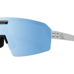 [GZ-13-518] Havok  Non-Polarized Sunglasses Stainless Cerakote w/Engraved Logo Gatorz (ANSI Z87+ Smoke w/ Blue Mirror w/Anti-Fog)