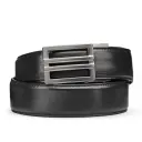 Black Leather Gun Belt X1 Buckle (Nickel Free) KORE