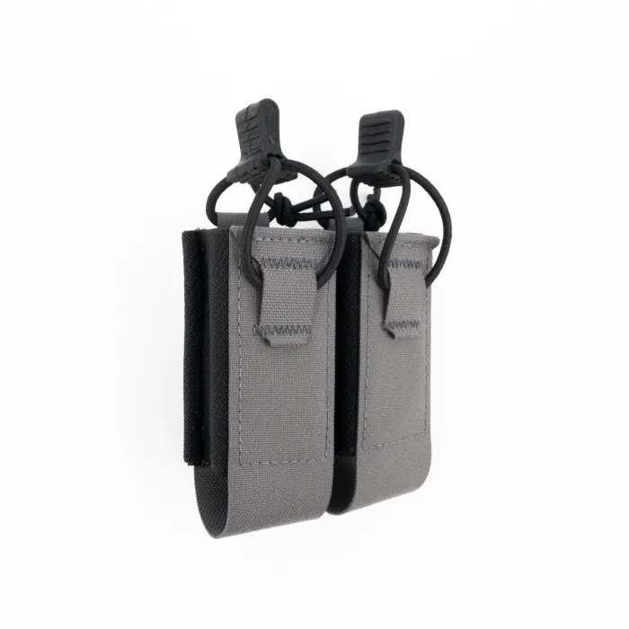 Double Pistol Mag Pouch (Grey) Haley Strategic