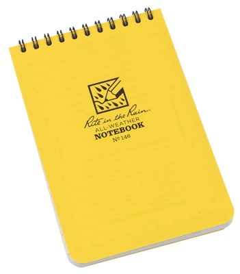 Top Spiral 4x6'' Notebook (Yellow) Rite In The Rain