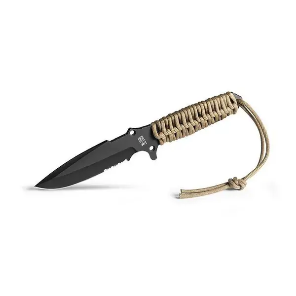[TB-11060004] Maraudeur Paracord 550 Serration + Etui Kydex TB Outdoor (Coyote Brown)