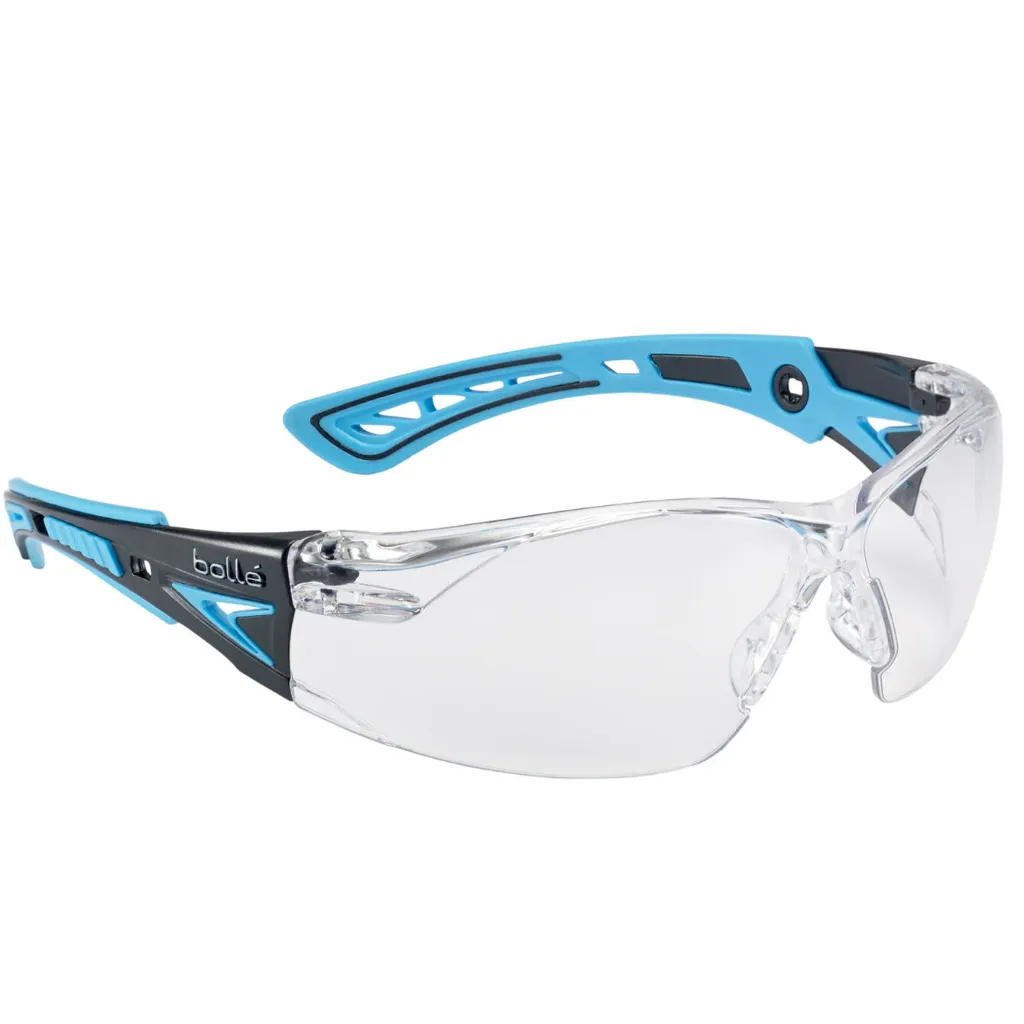 Bolle Rush+ Clear Lens Glasses (Blue/Black)