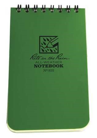 Top Spiral Notebook 3x5'' (Green)