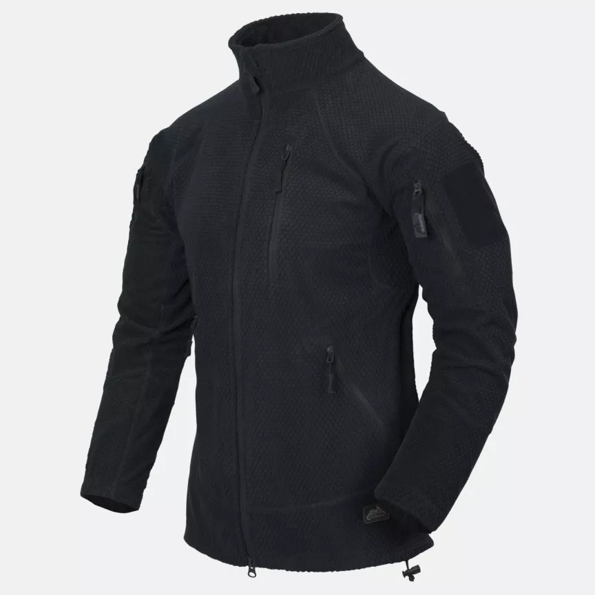 Alpha Tactical Jacket Grid Fleece (Navy Blue)