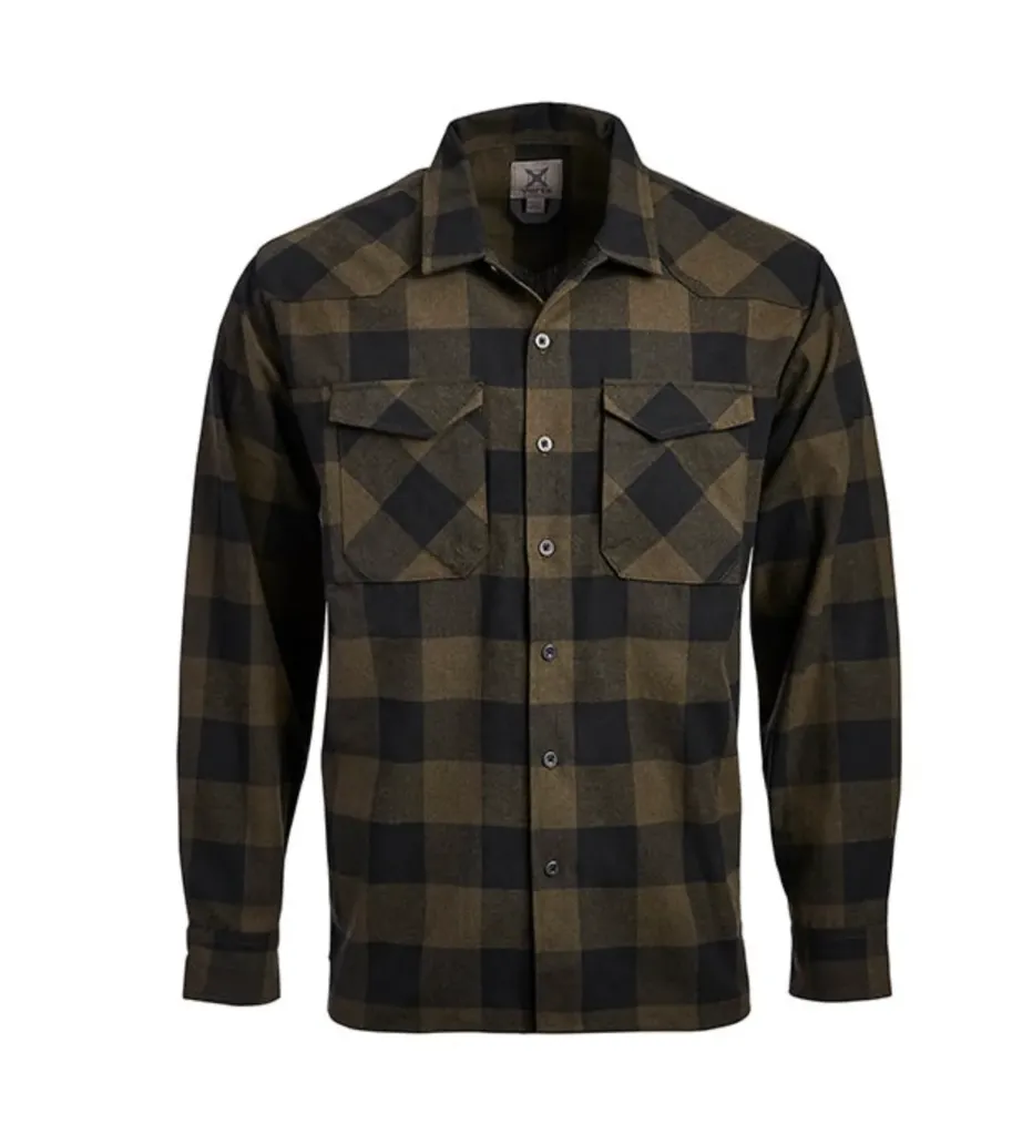 Canyon Valley Flannel Vertx (Marshland Plaid) (S)