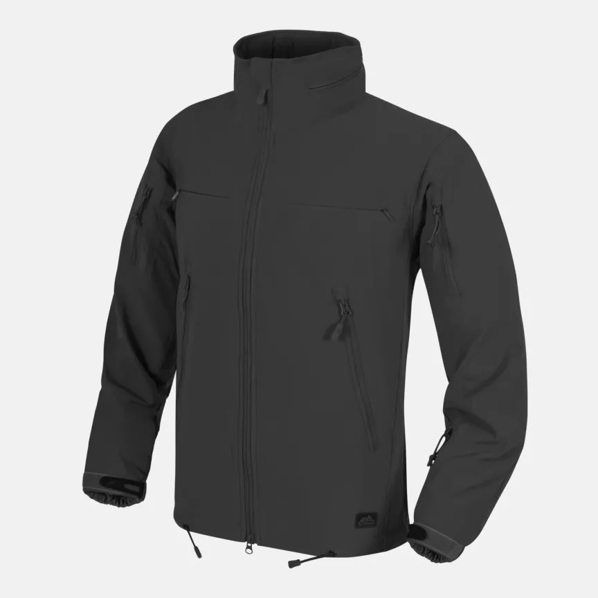 COUGAR QSA™ + HID™ Jacket® - Soft Shell Windblocker (Black) Helikon-Tex