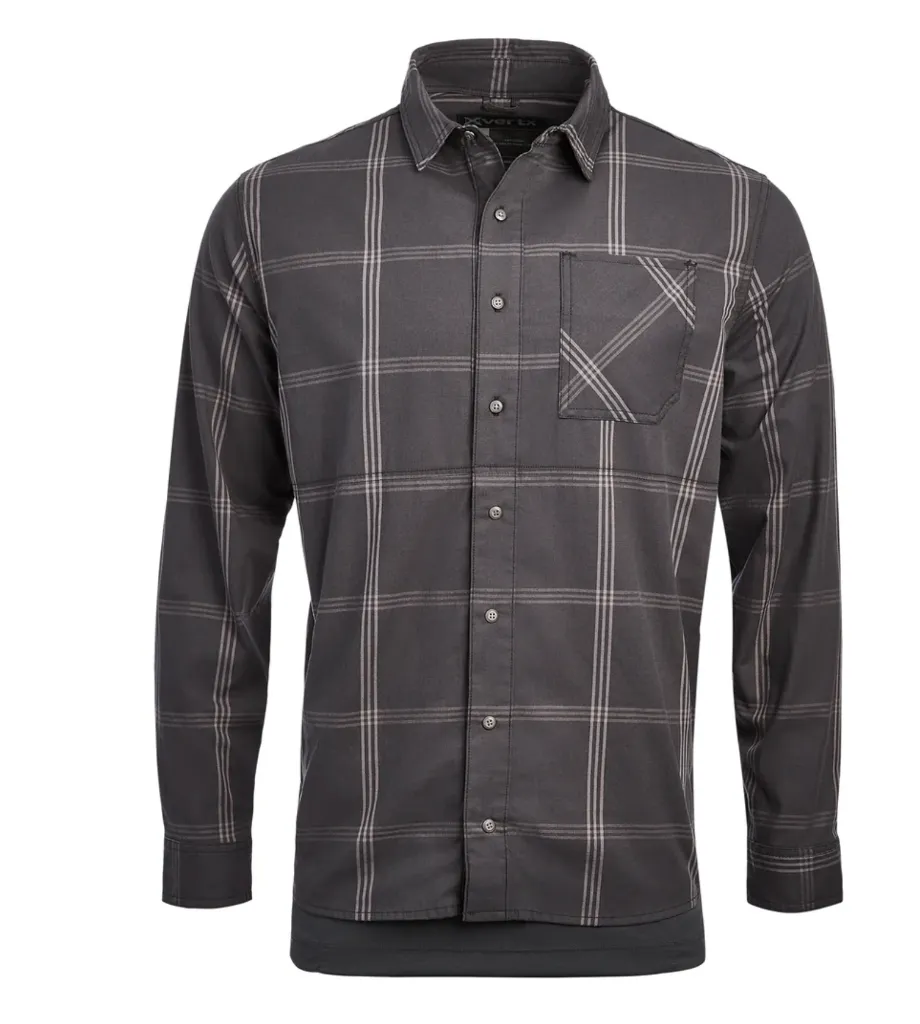 Guardian Stretch LS Shirt Midnight Pulse Plaid-Sms Vertx