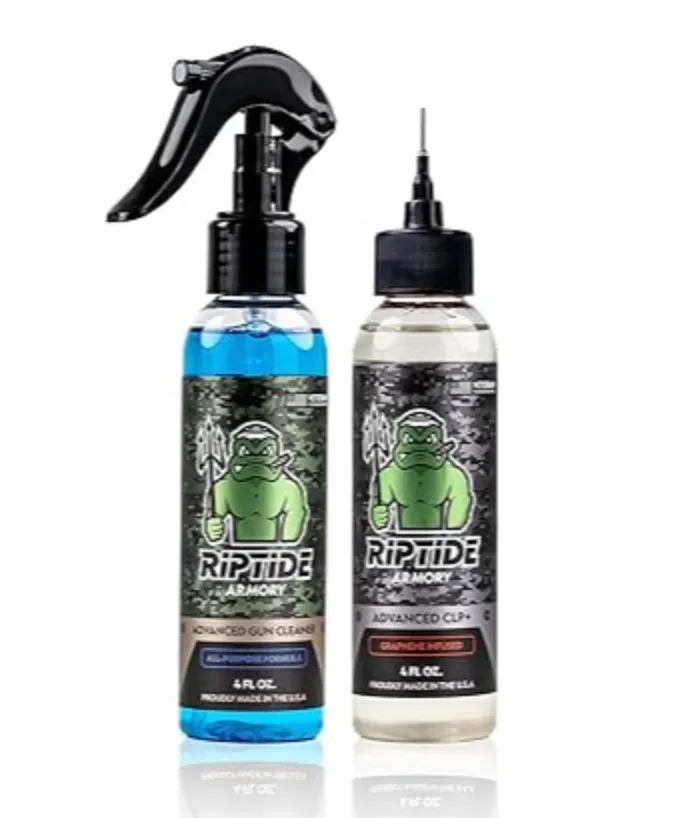 2 Bottle Kit (Cleaner & CLP) - 4oz - Riptide Armory