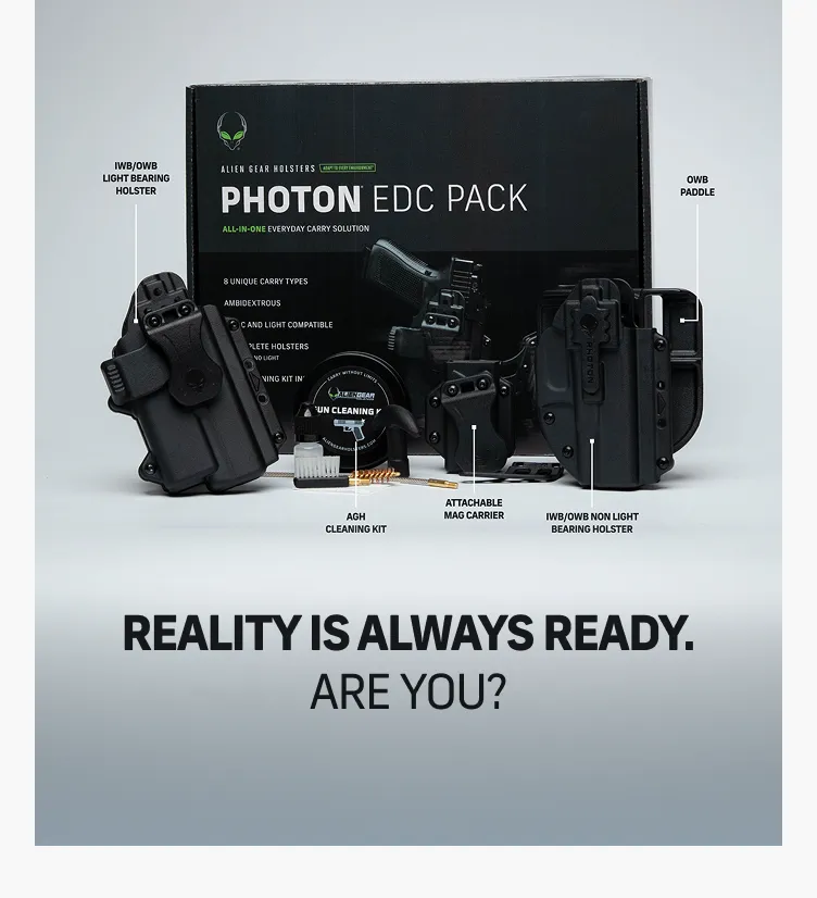 [PHO-0601-BK-EDC] Photon EDC Pack For Glock 17/22 (Black) Alien Gear