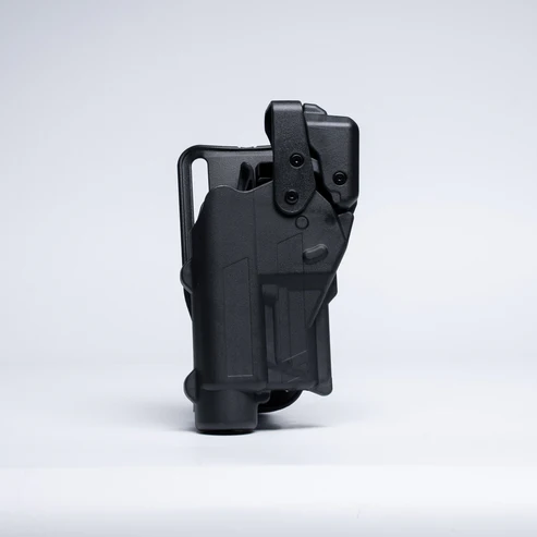 Rapid Force Level III Duty Holster Mid Ride for Glock 19/17/45 - Large Light (Black) Alien Gear