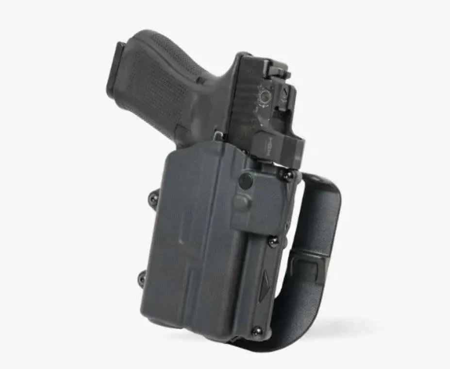 [R2-P-0601-BK-LH-CL-A0-C] Rapid Force Level II Duty Holster for Glock 17/17 MOS - Paddle - Compact Light  (Linkerhand)