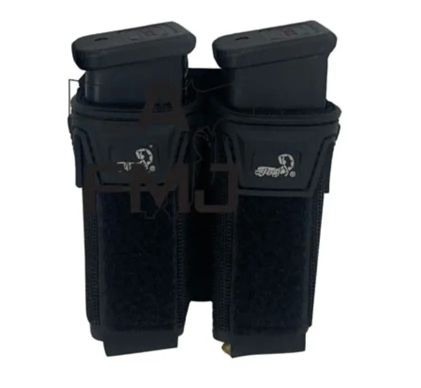 Pincer Pistol Double Pouch (Black)-Agilite