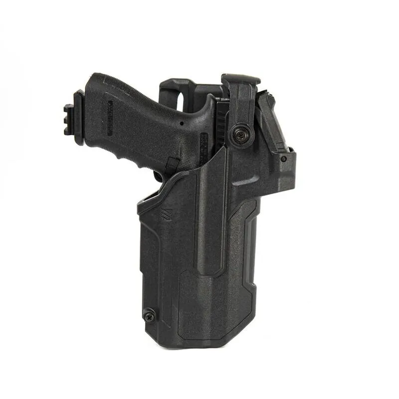[44NF00BKL] T-Series Level 3 Duty Light-Bearing Red Dot Sight (RDS) Duty Holster Glock 17/19/22/23 w/TLR 7/8 (Gaucher)