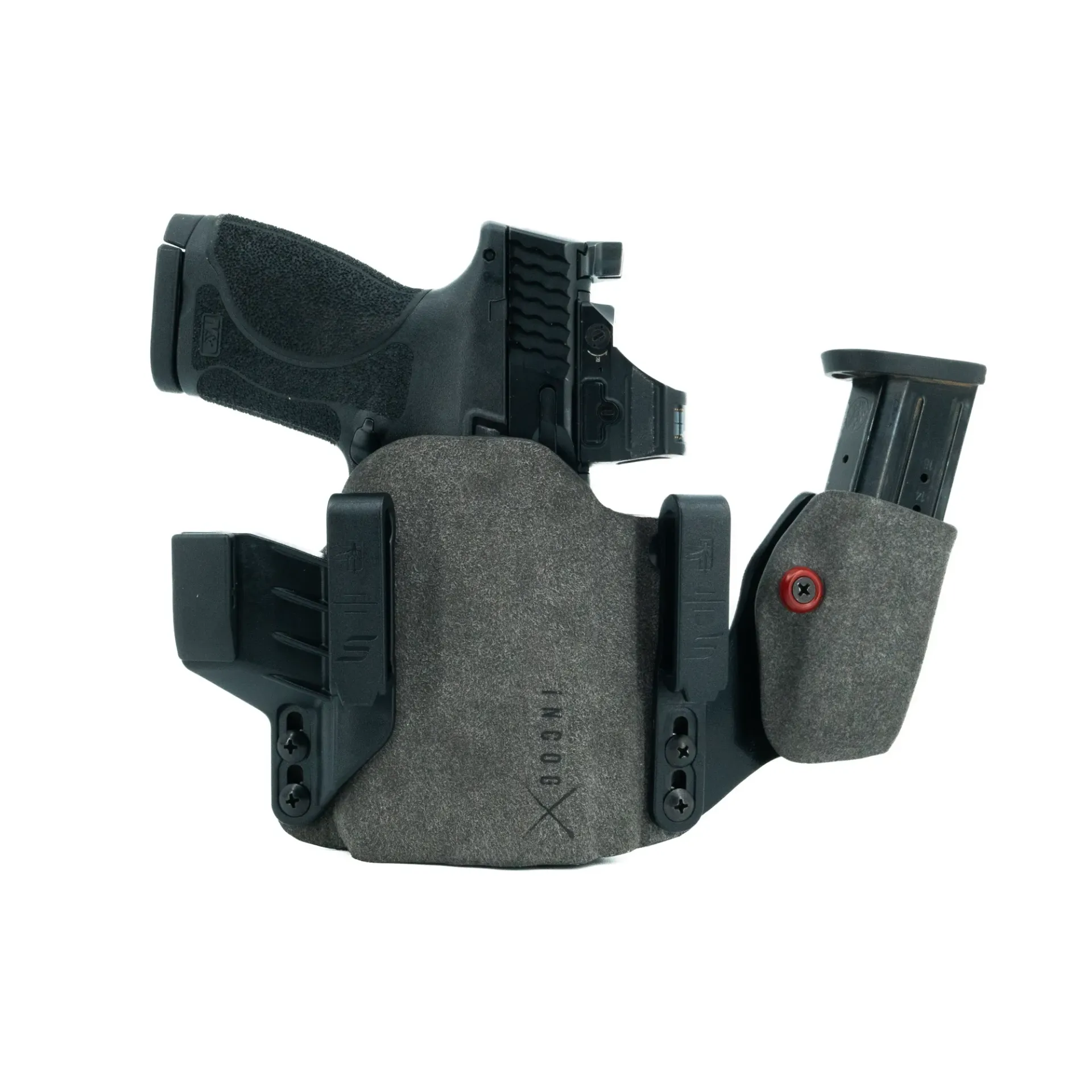Incog X Holster S&W M&P M2.0 Compact Light w/Mag Caddy (Grey) - Haley Strategic/Safariland