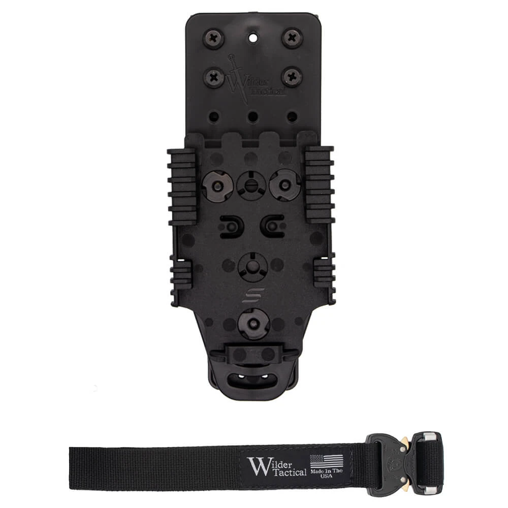 [MHPBKQLSBK1FMUABMC-LH] Multi Holster Platform Kit V2 Wilder Tactical (QLS Receiver Plate, Cobra FM Buckle, Left)