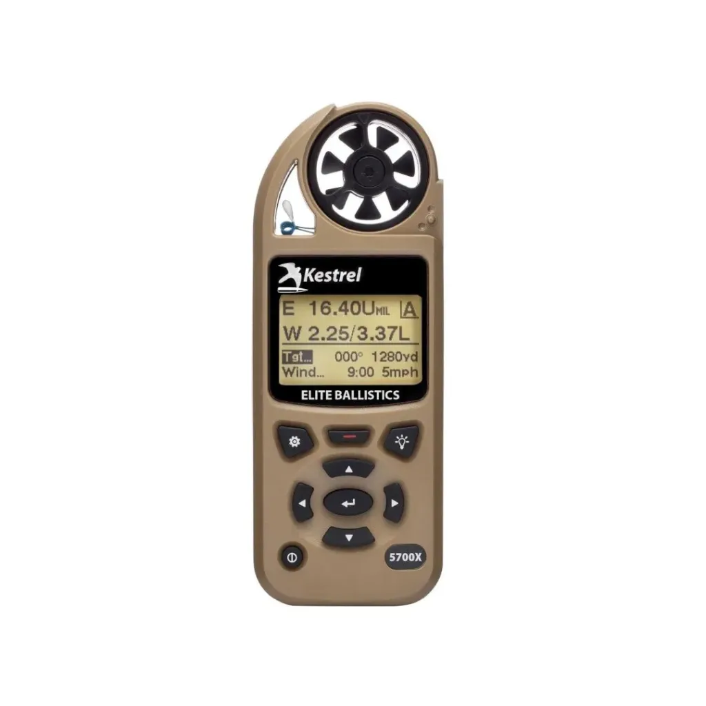 [0857XALFDEM] Kestrel 5700X Elite Weather Meter With Applied Ballistics and LiNK (FDE)