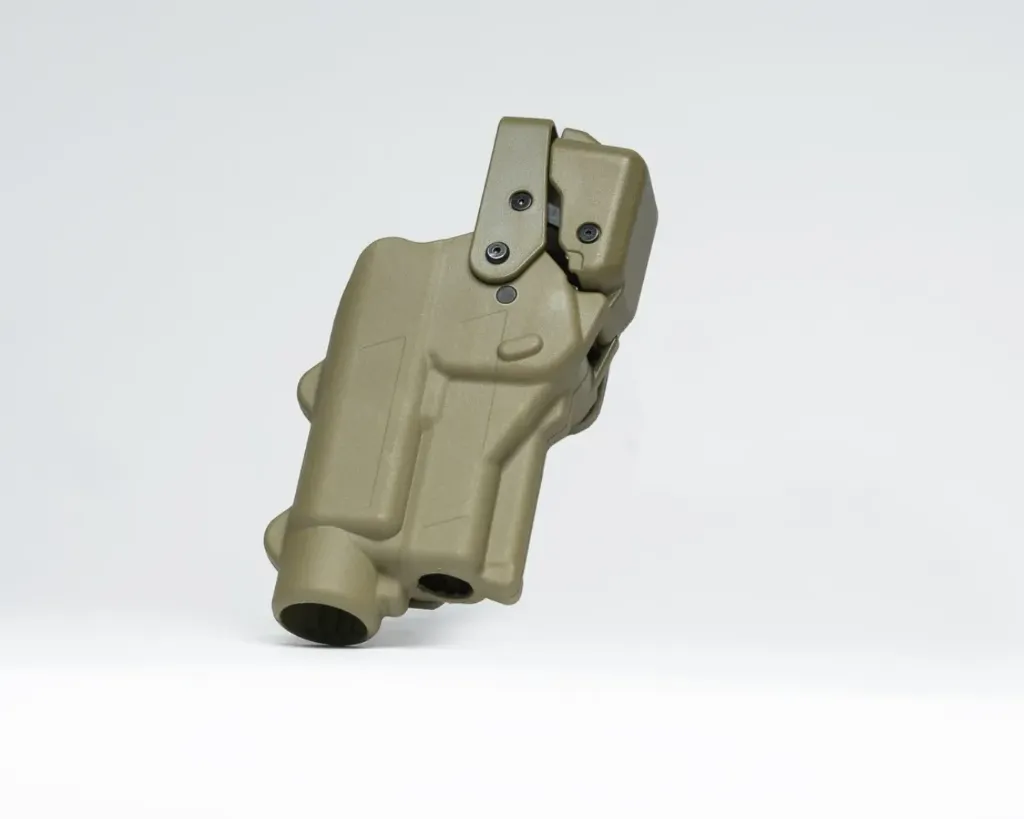 [R3-S-0880-TN-LH-LL-A0-B] Rapid Force Level III Duty Holster for S&W M&P9 2.0 - Shell - Large Light (Tan) - Alien Gear (Left)